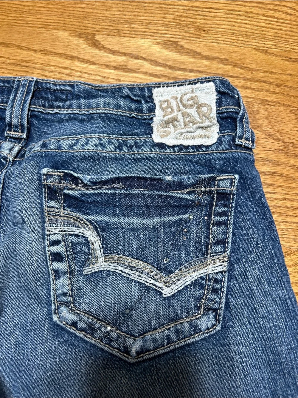 Women’s Big Star The Legendary Blue Jean Cropped Low Rise Size 31